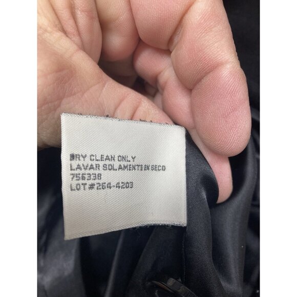 St John's Bay Pea Coat Women’s Sz 2X Black Long Sleeve Button Up Cashmere Blend - Picture 6 of 11